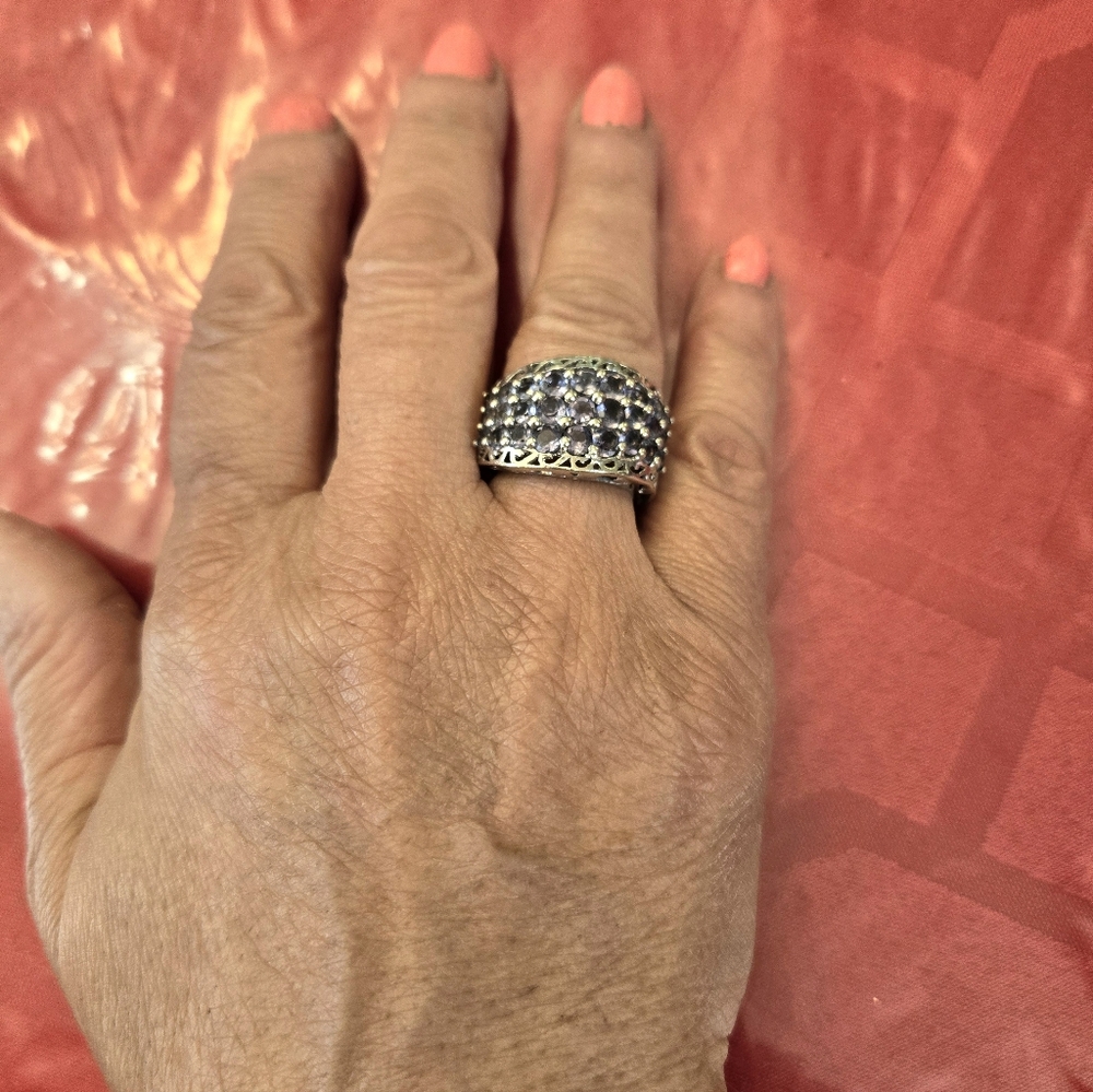 Sterling Silver Iolite Gemstone Ring - image 8